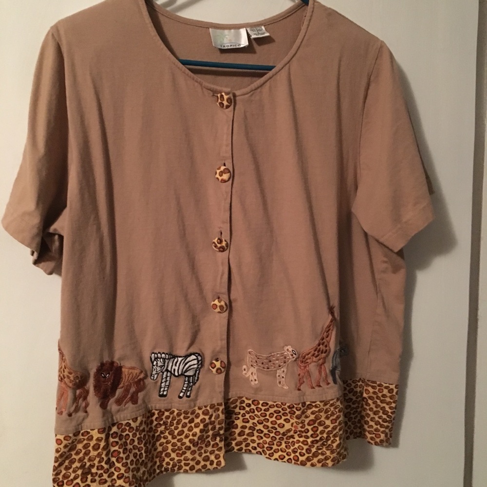 Woman’s Tropico short sleeve shirt size Large